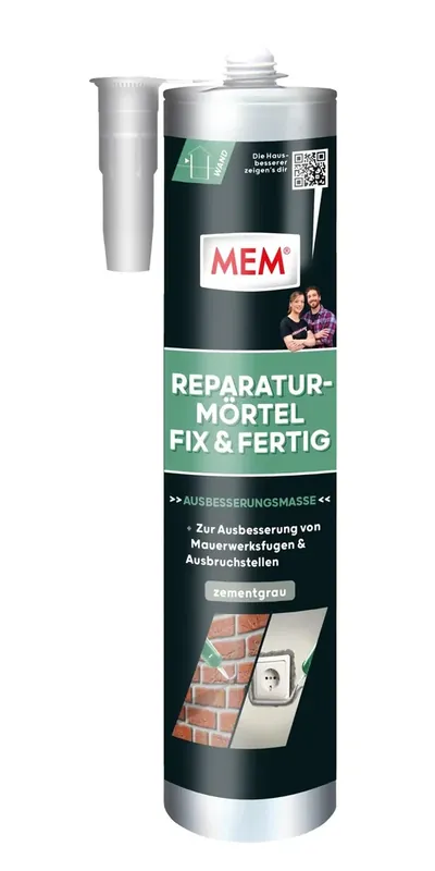 Reparatur-Mörtel, Fix & Fertig, zementgrau, 300 ml Kartusche Mega-Angebot